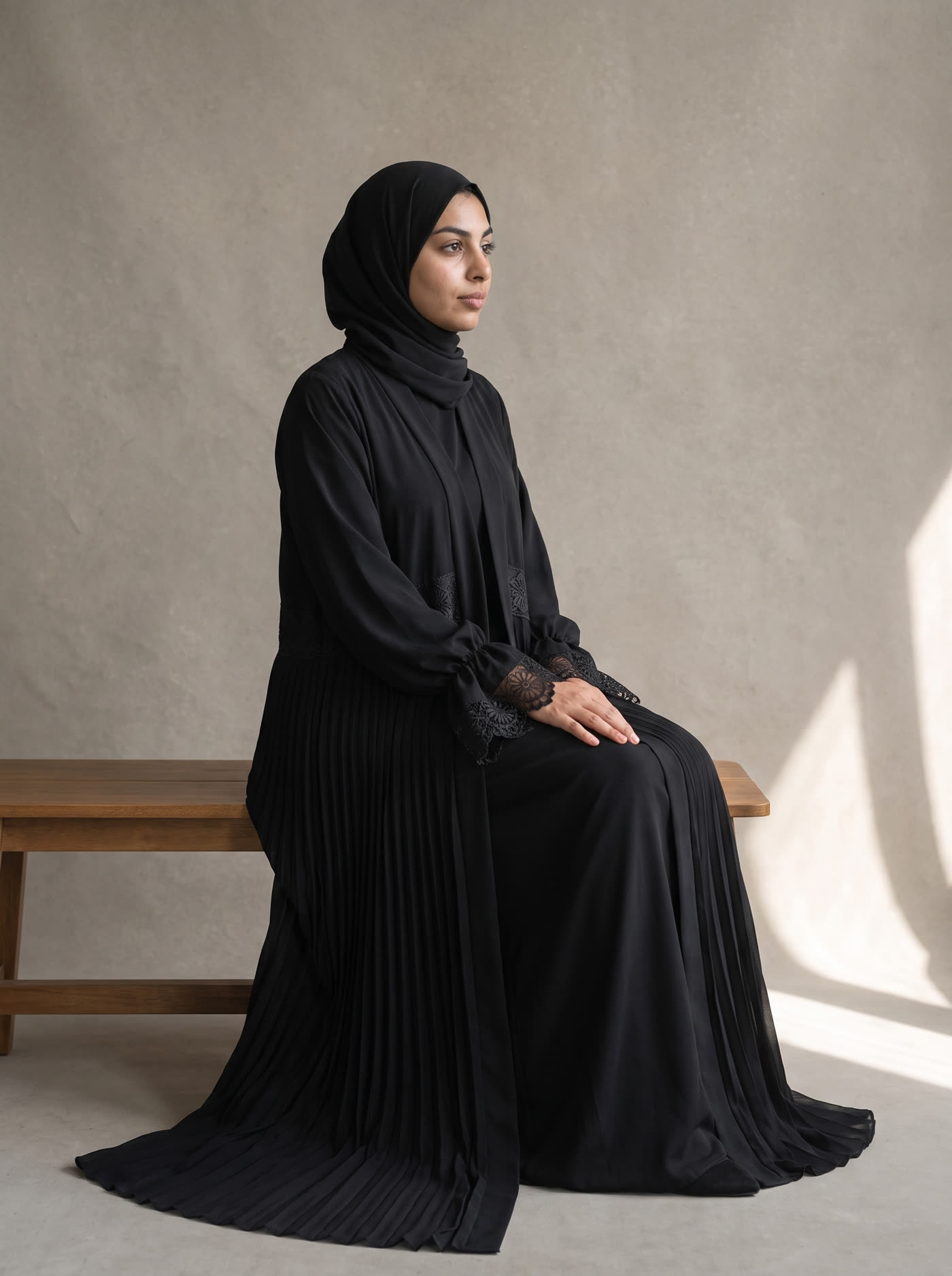Seated editorial post