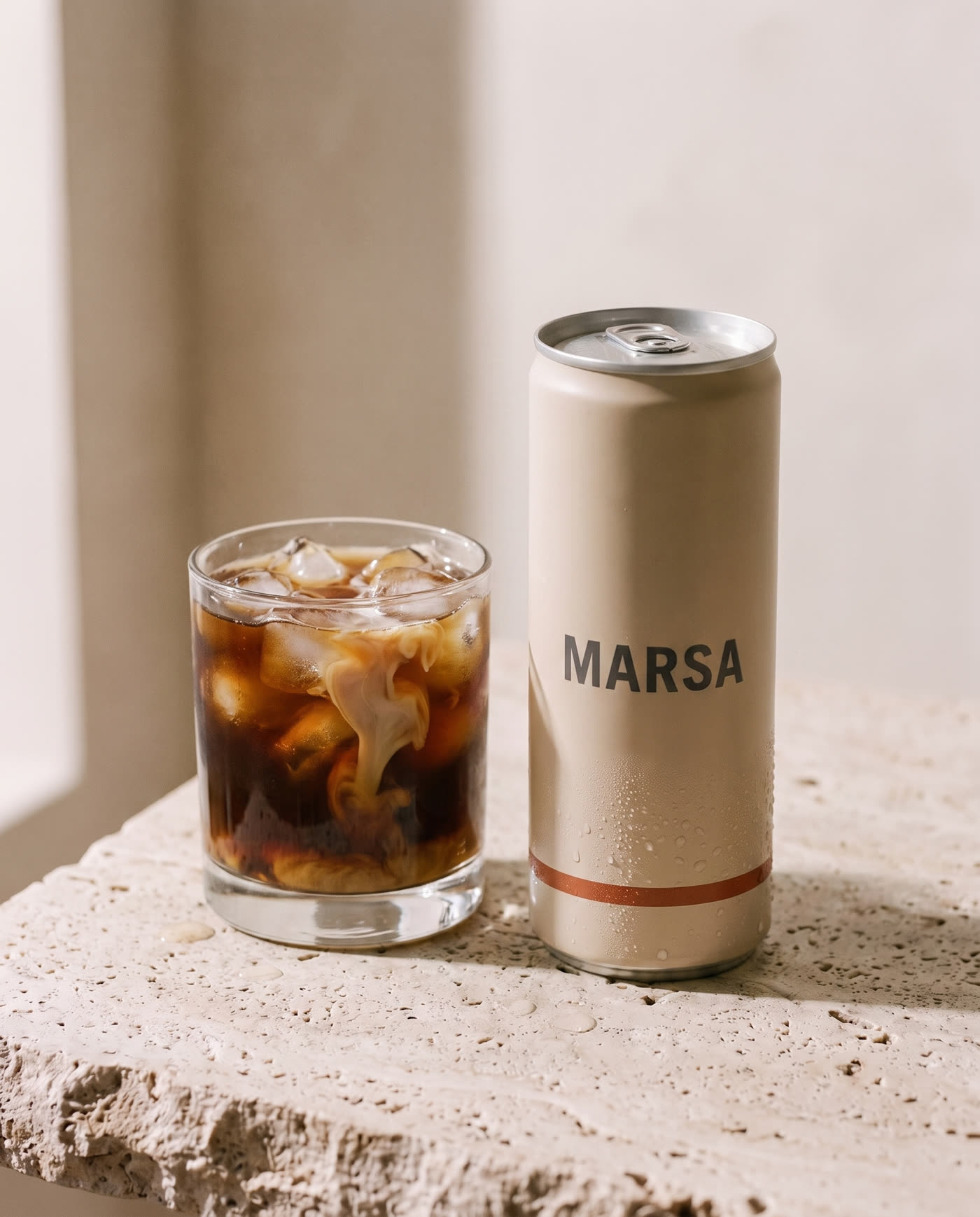 Product and glass, generated for a launch post